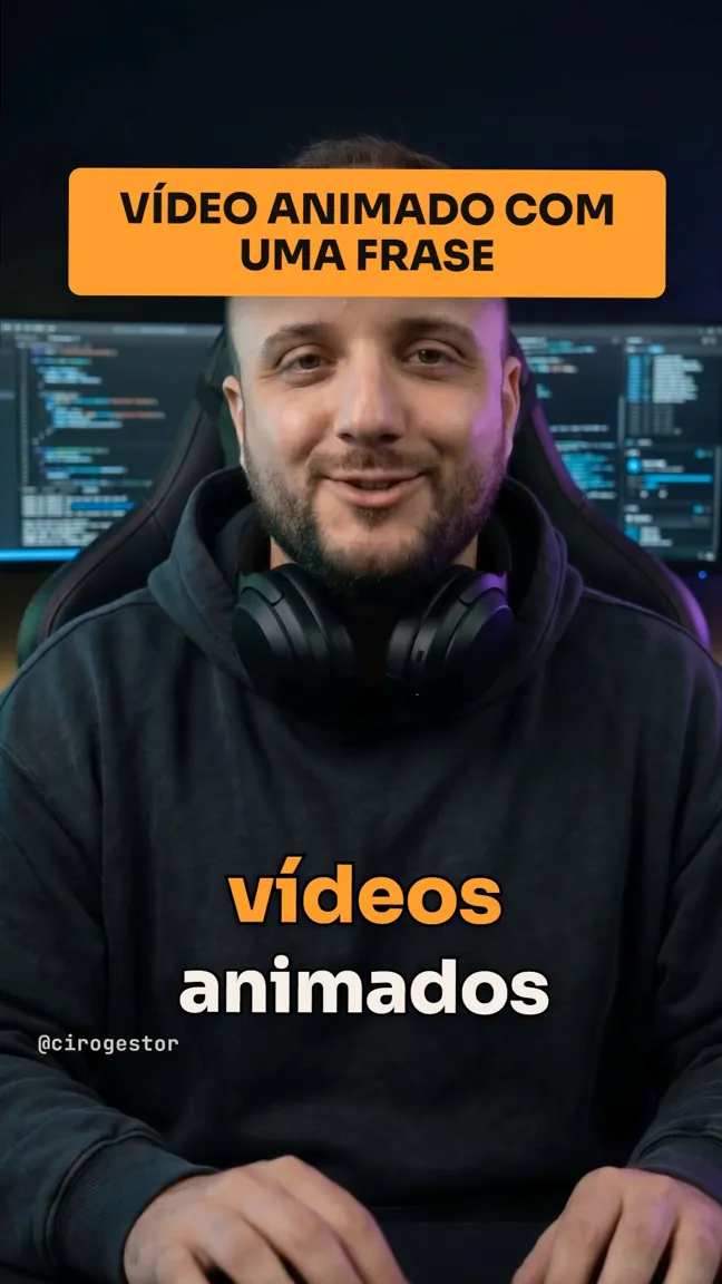 Claude Motion: vídeo animado com uma frase, e os pedidos prontos pra copiar
