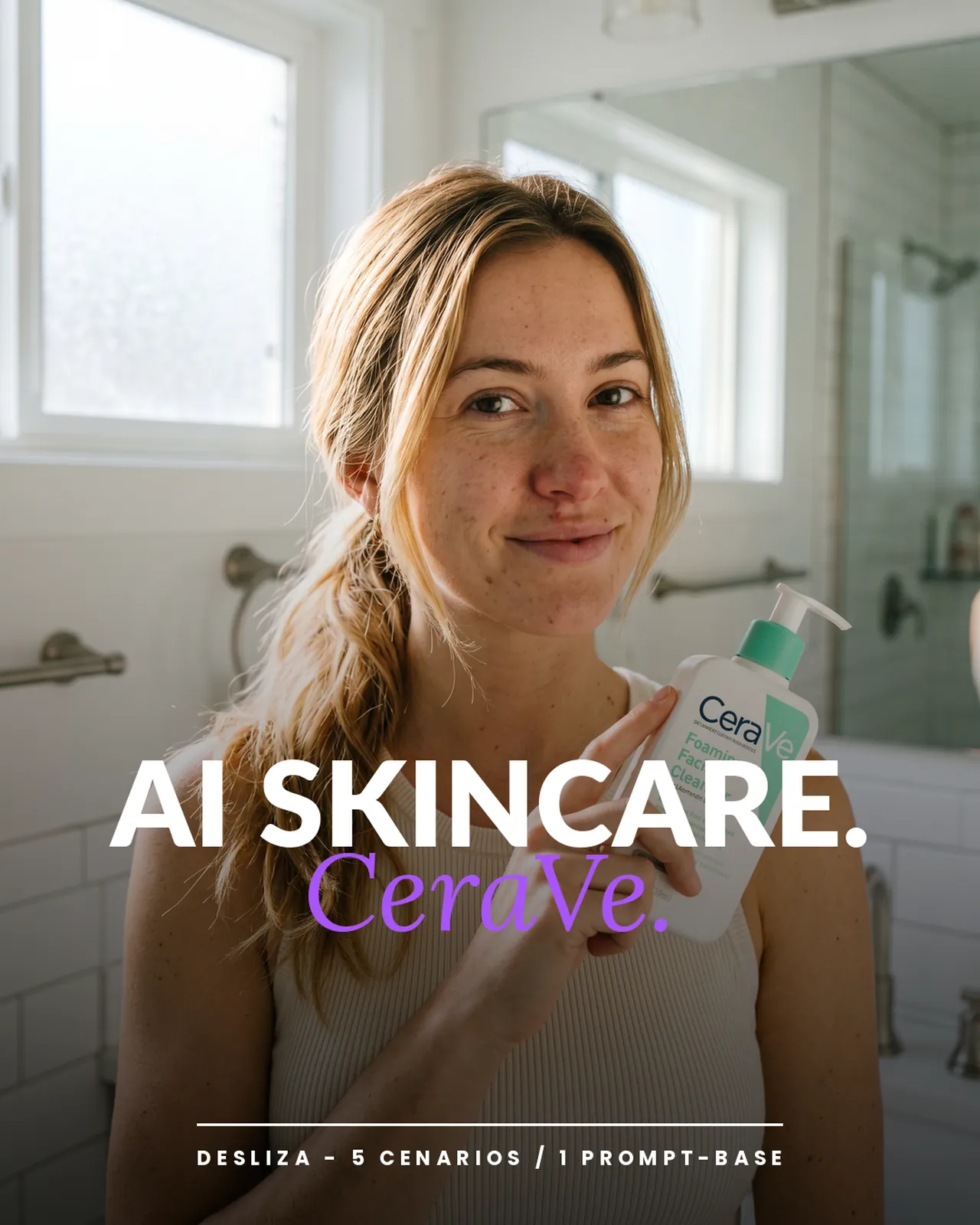 Sua campanha UGC de skincare estilo CeraVe