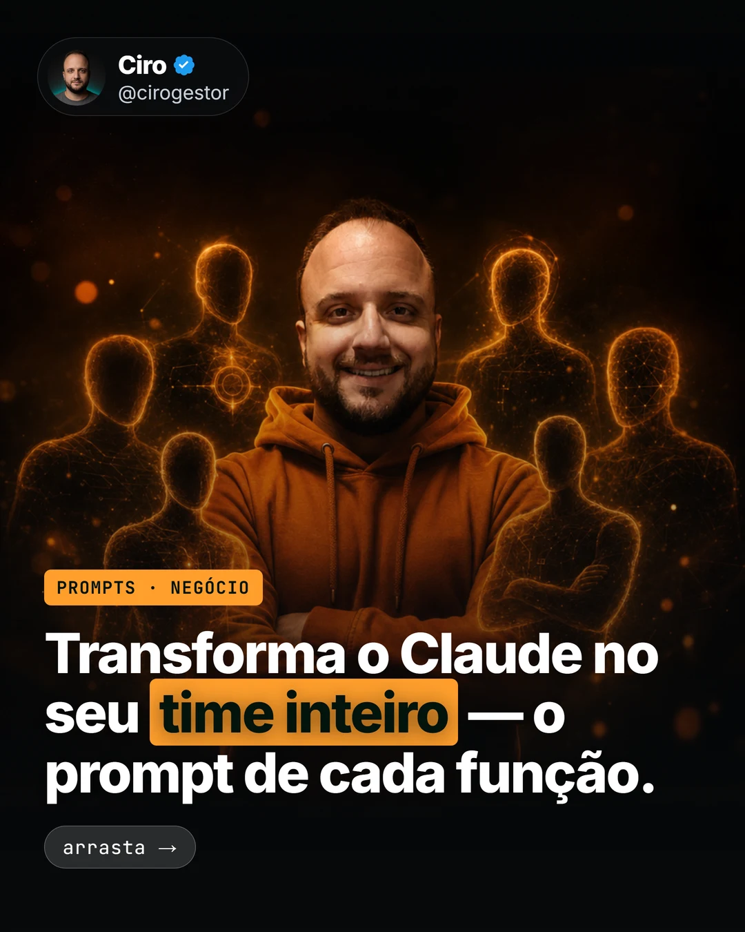 Transforma o Claude no seu time: copywriter, analista, social, consultor e SDR
