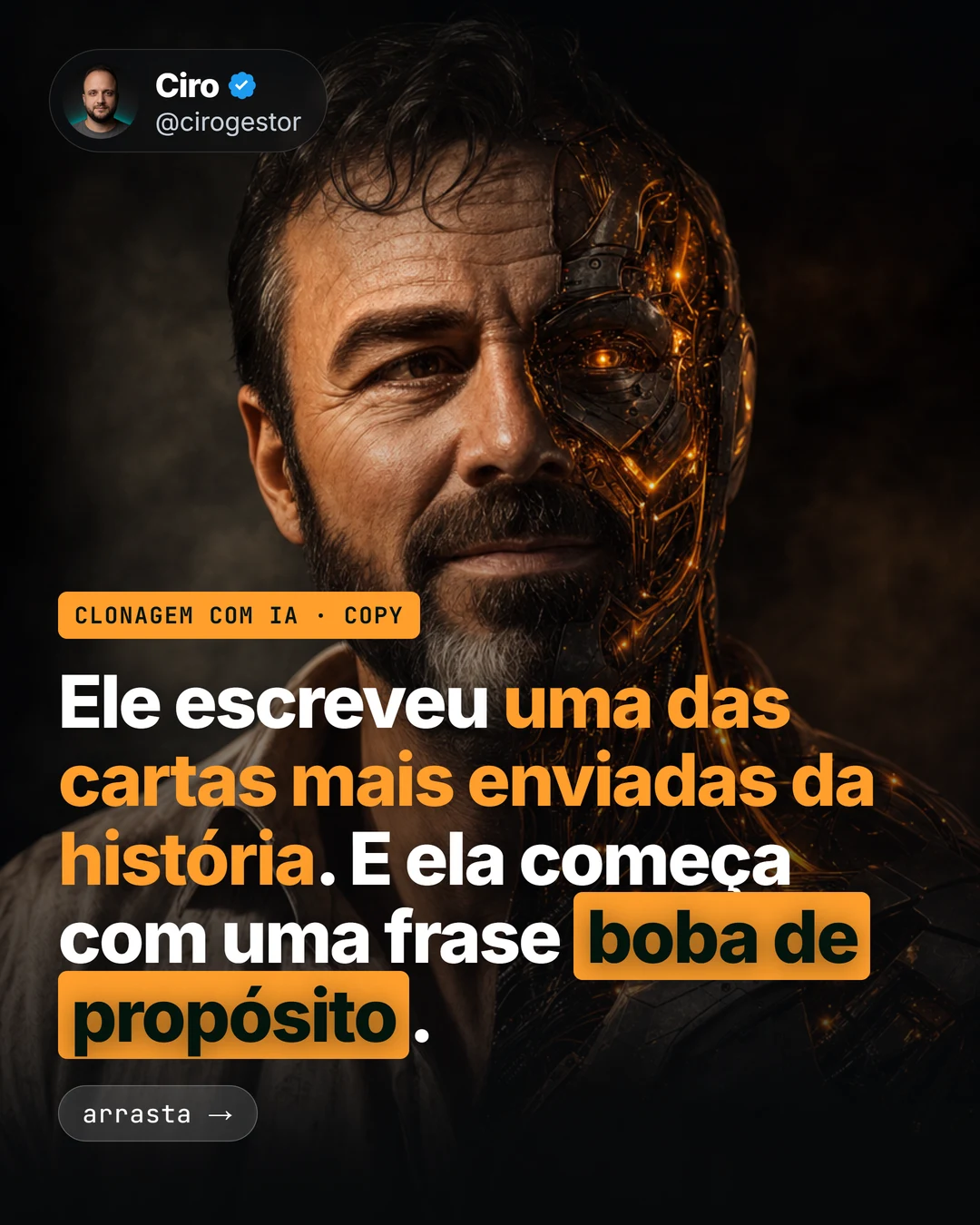 Clone do Gary Halbert: carta de vendas que prende do 1º parágrafo