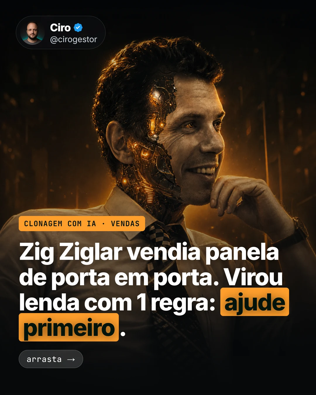 Clone do Zig Ziglar: venda pela confiança, sem pressão