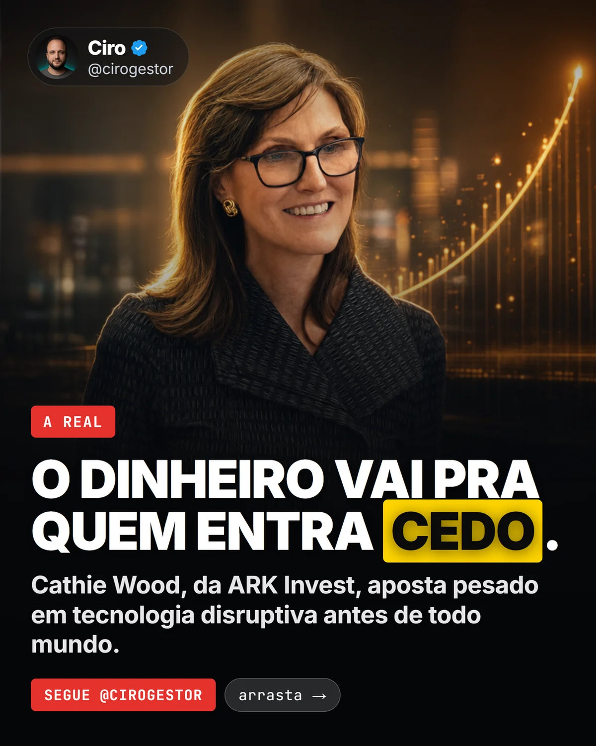 Onde entrar cedo com IA dá mais vantagem no seu negócio — e o 1º sistema pra montar (a tese de Cathie Wood)