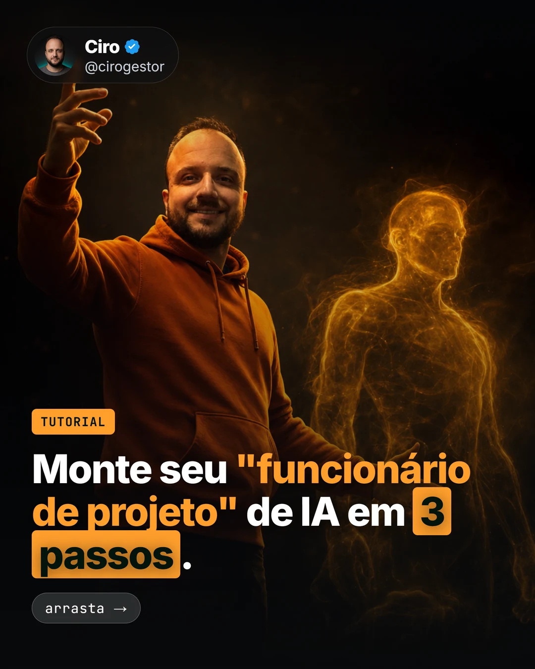 Monte seu 'funcionário de projeto' de IA (cargo + brief) em 3 passos
