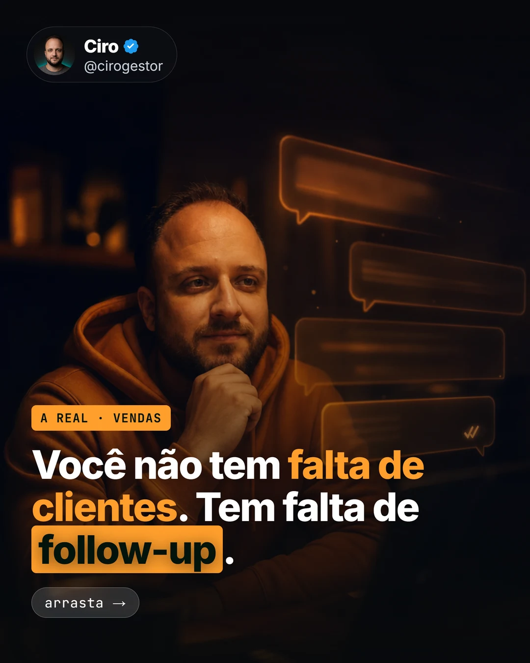 Sequência de follow-up que recupera a venda parada