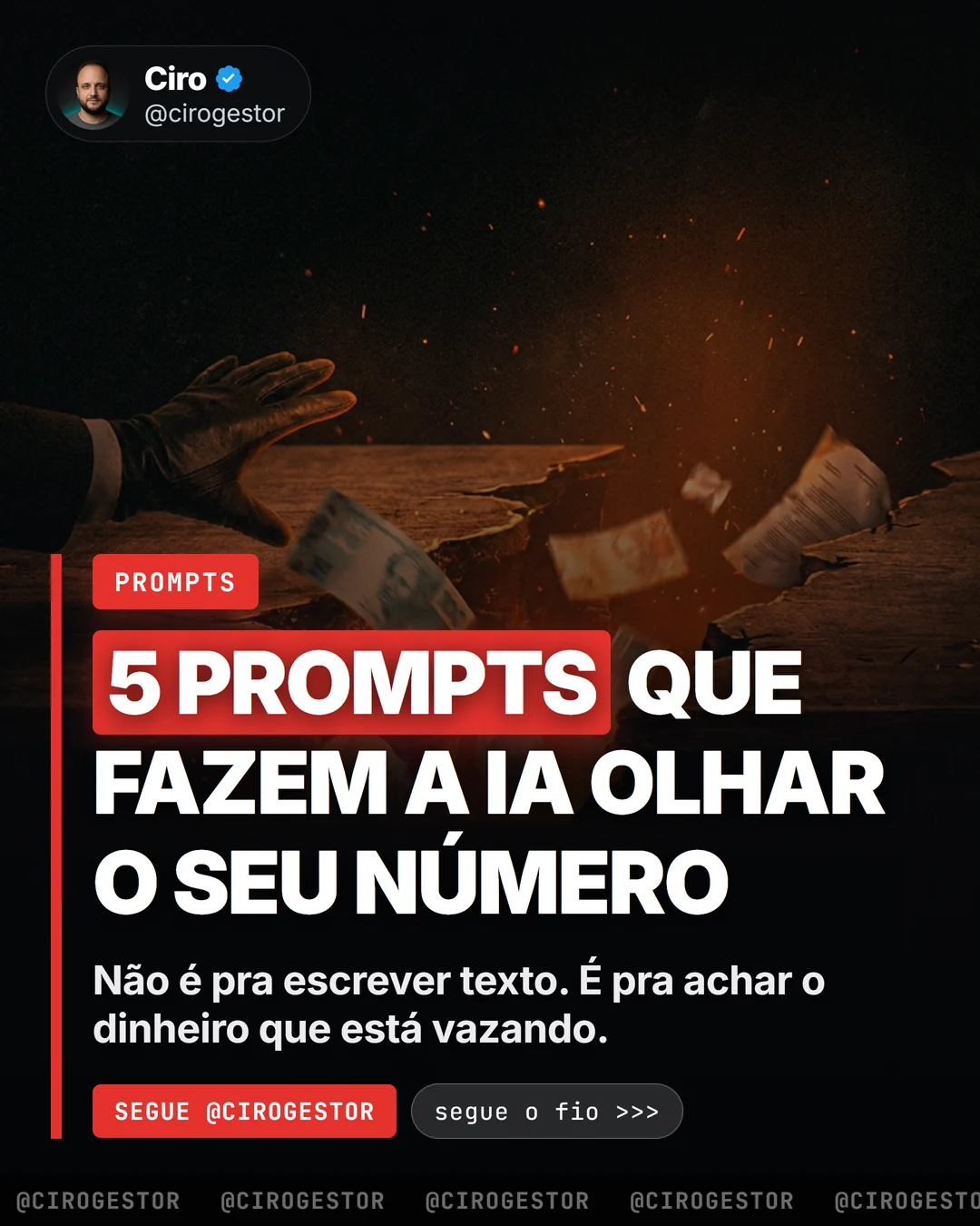 5 prompts que fazem a IA olhar o seu número (não escrever texto)