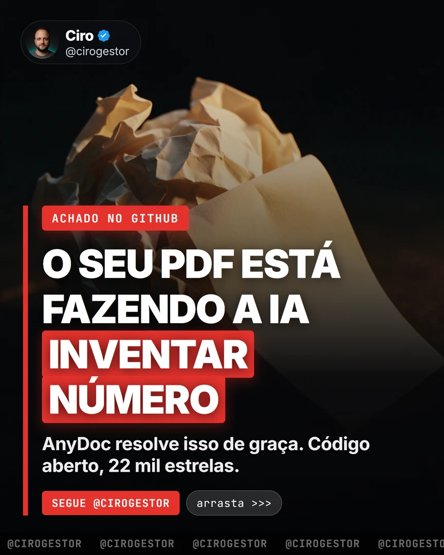 O caminho curto pra IA parar de inventar número lendo o seu anexo