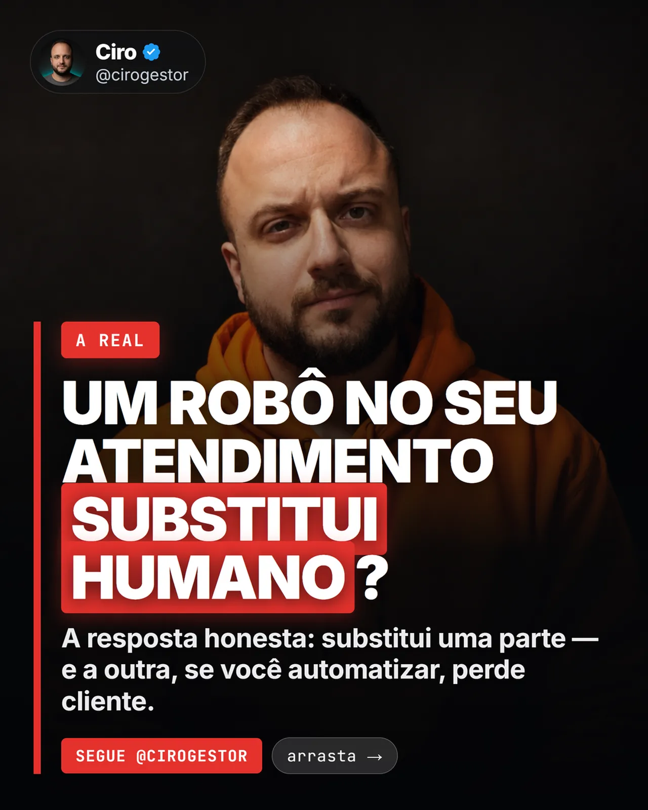 Um agente de atendimento que sabe a hora de chamar humano