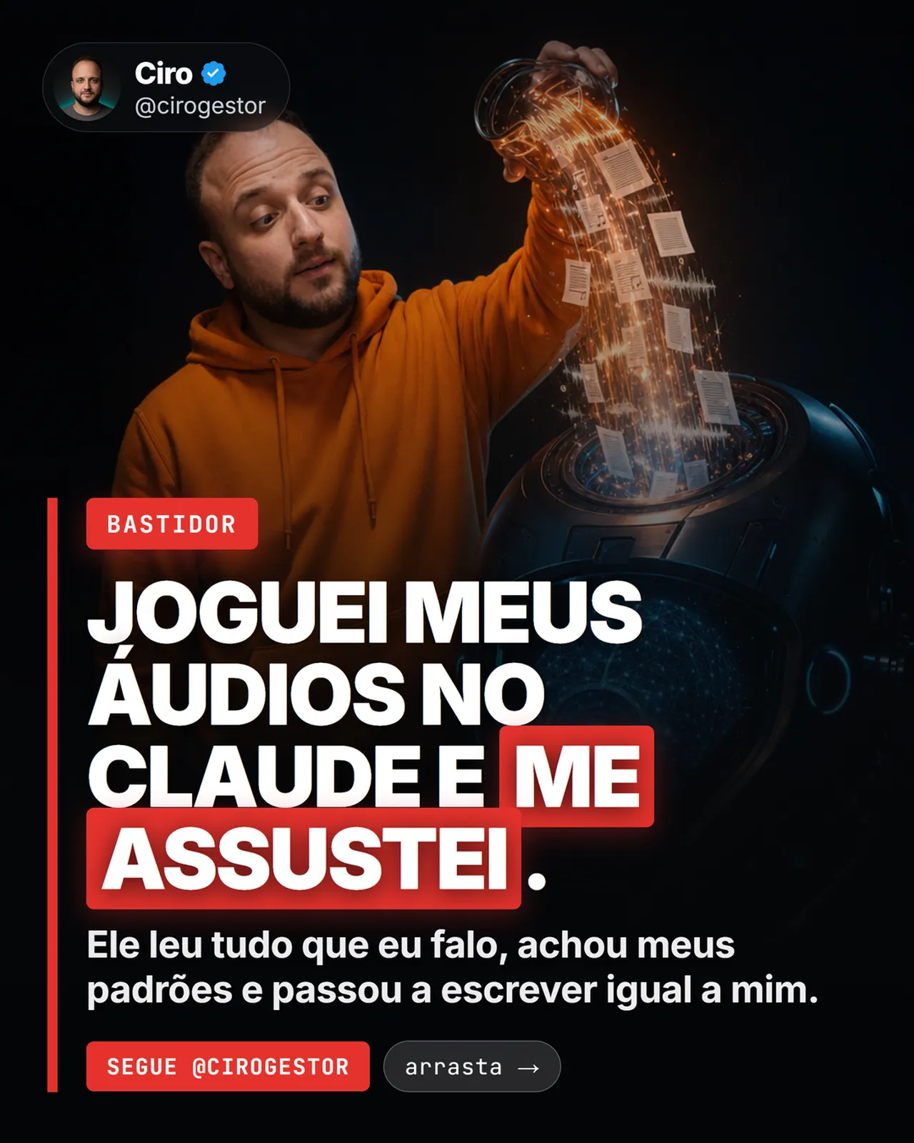 Clonador da sua voz de escrita