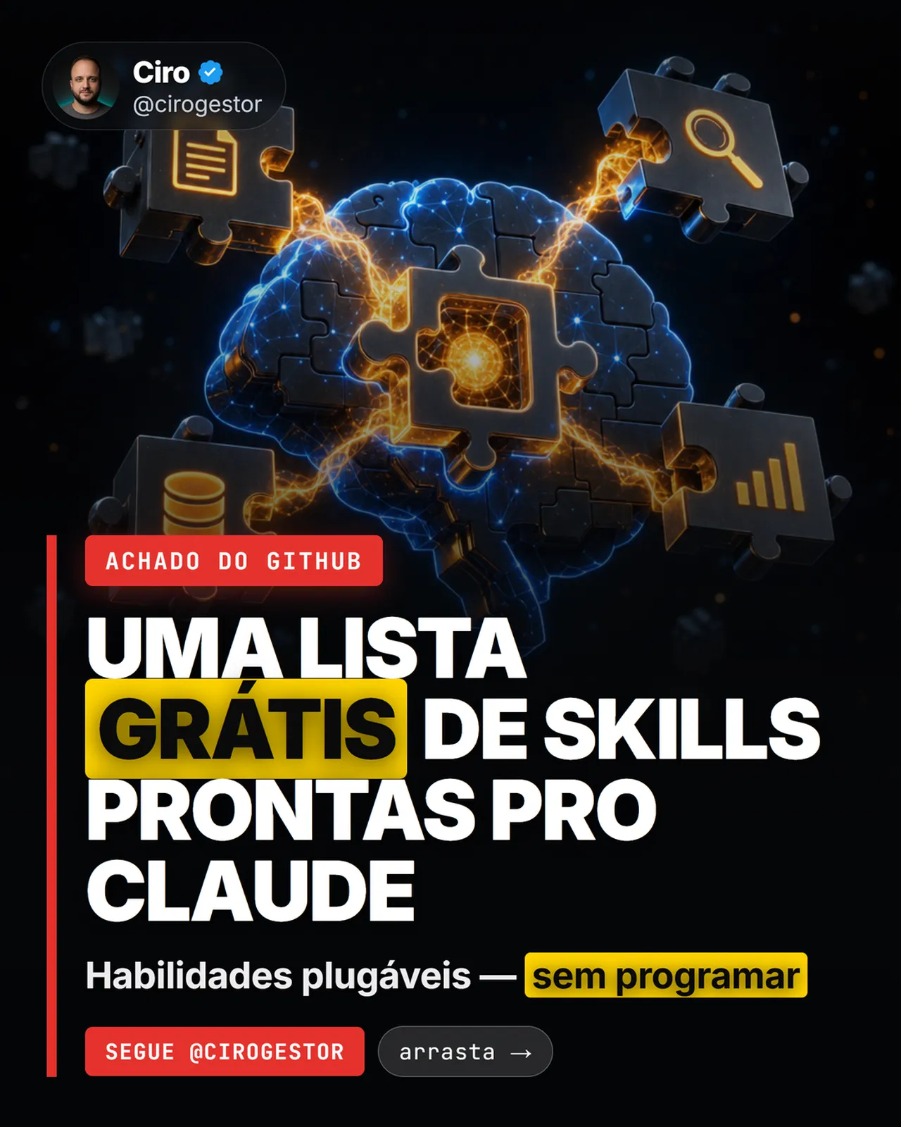 1.000+ skills prontas pro Claude — grátis e open-source