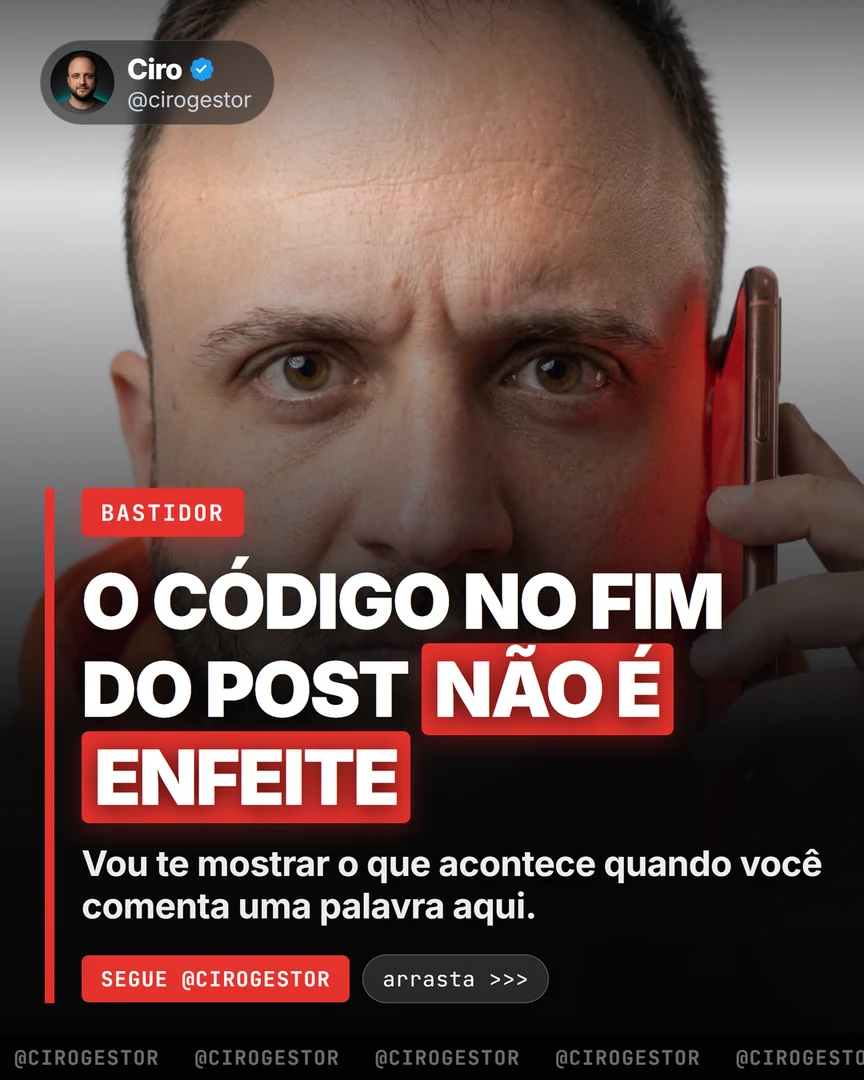 O desenho do fluxo: comentário vira DM, e a automação nasce junto com o post