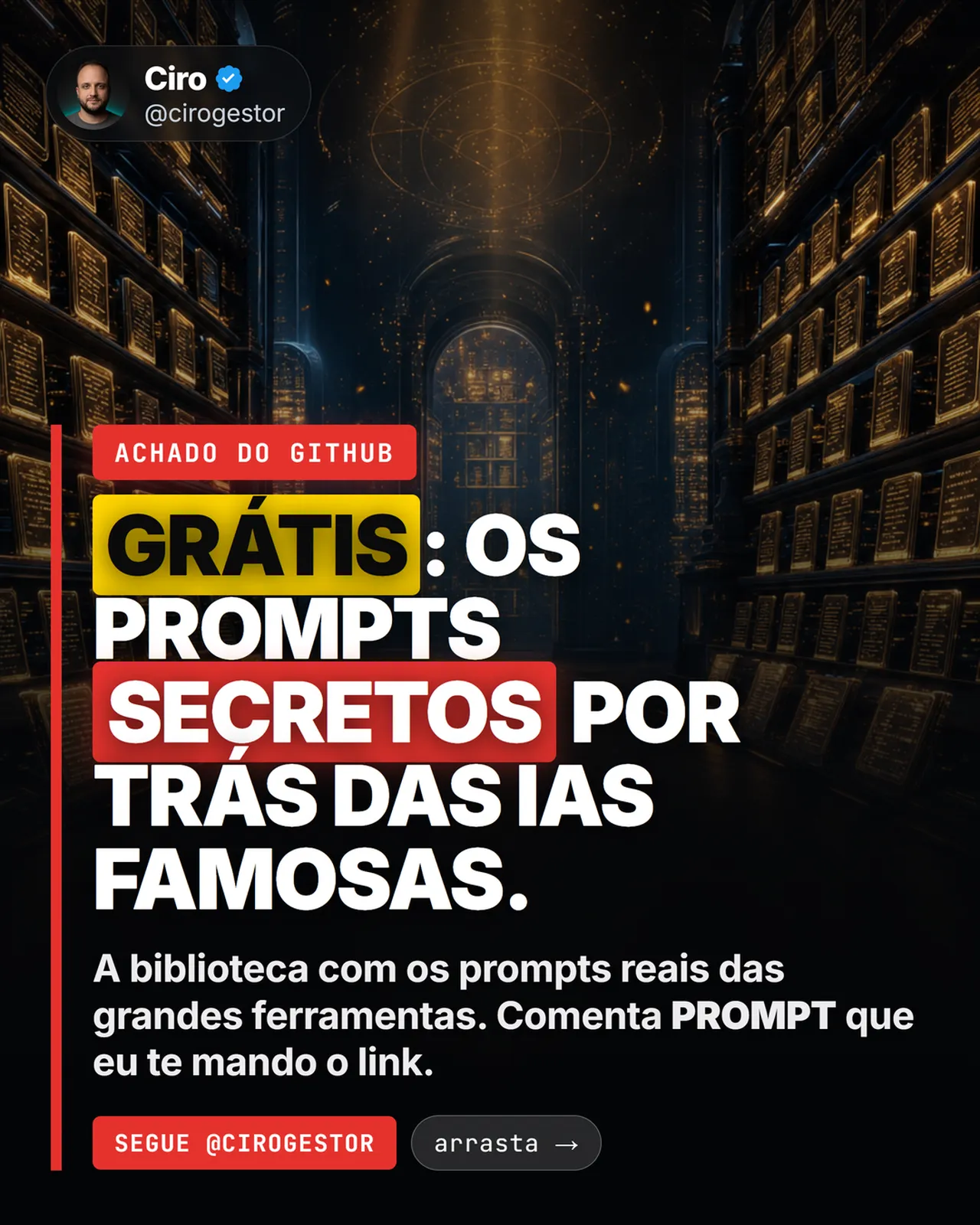 A biblioteca com os prompts reais por trás do ChatGPT e Claude
