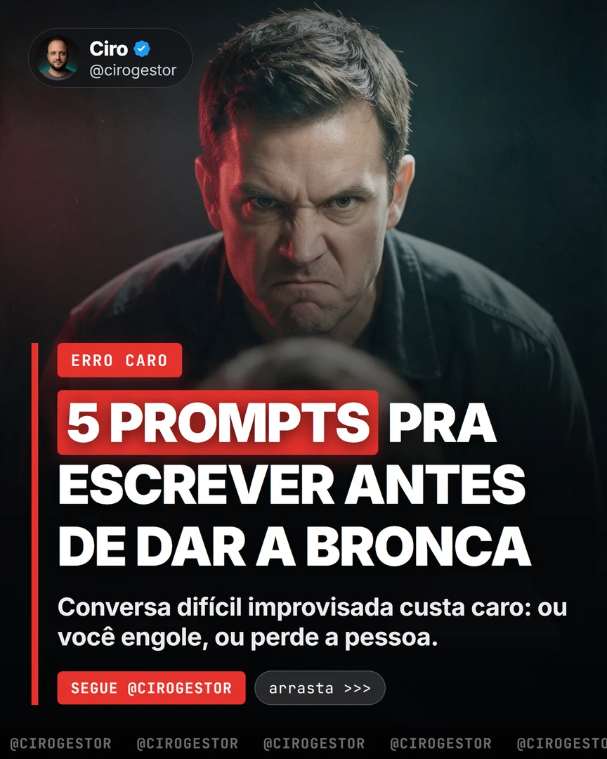 5 prompts pra escrever antes de dar a bronca