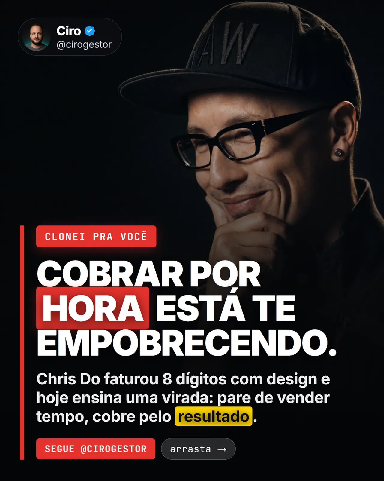 Cobrar por hora está te empobrecendo (método Chris Do)
