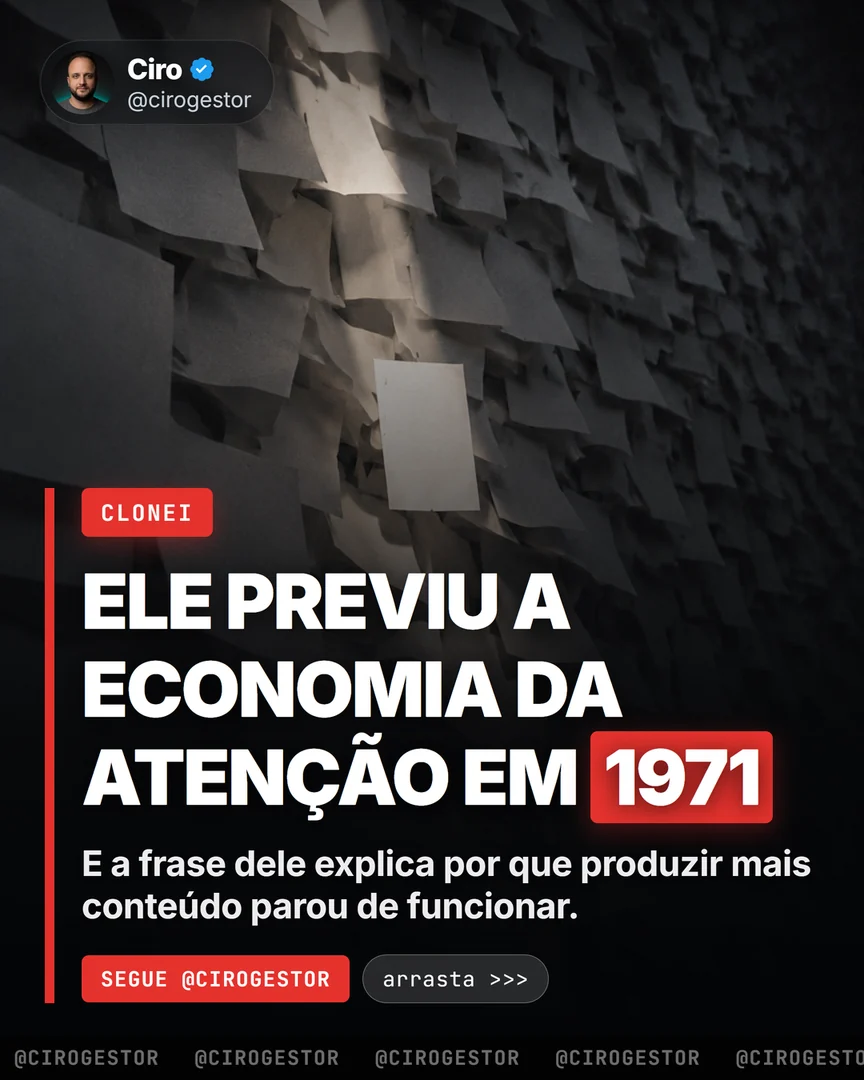 O filtro de Herbert Simon: as 5 perguntas que decidem se vale a pena mandar