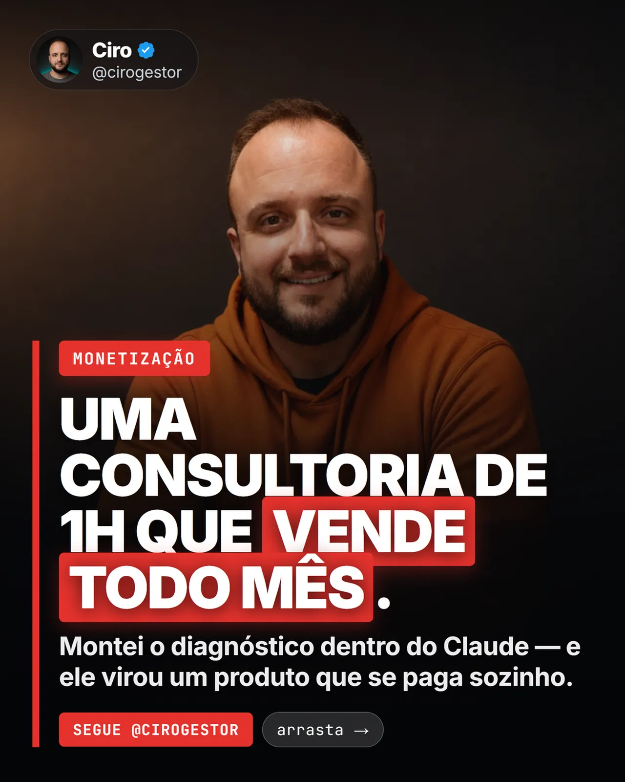 Roteiro da consultoria de 1h que vende todo mês