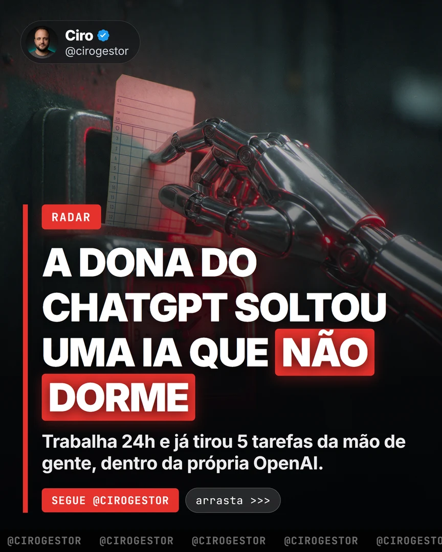 As 5 tarefas que a OpenAI já automatizou internamente — e o que dá pra fazer hoje no seu negócio