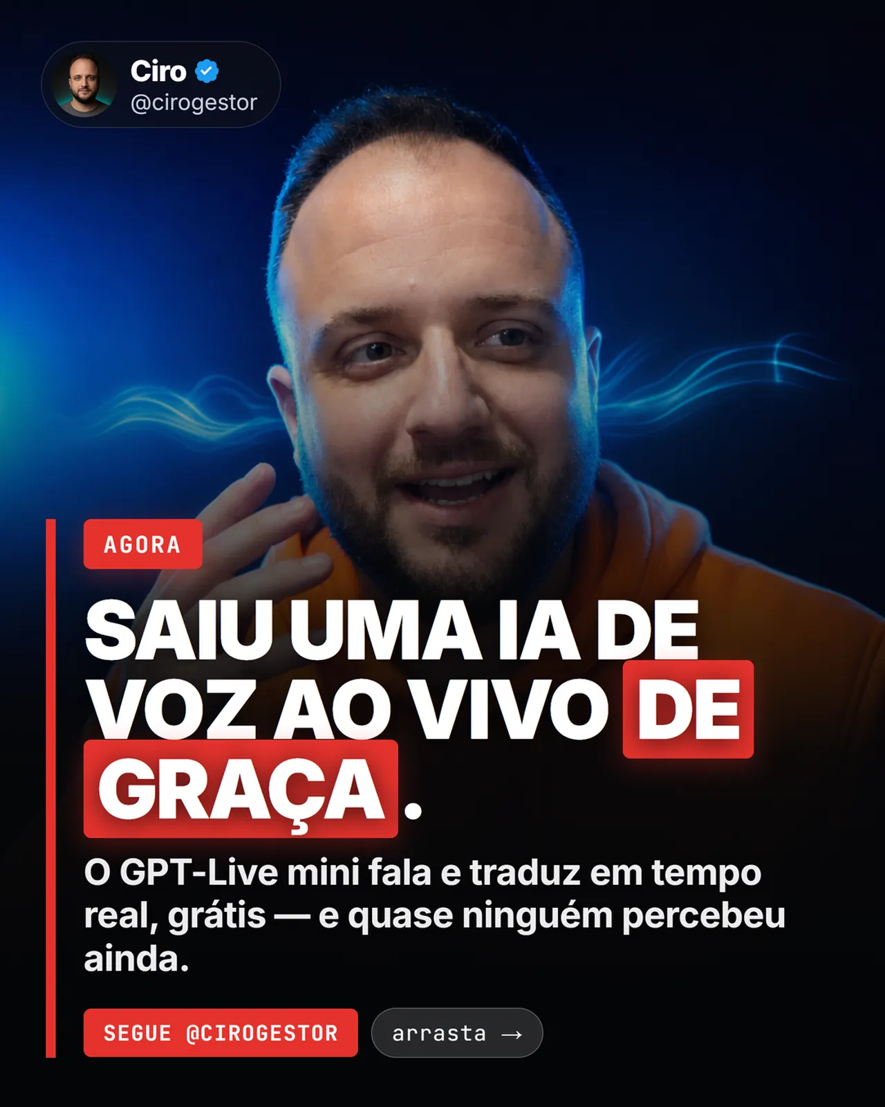 Treine seu pitch em voz real com o GPT-Live
