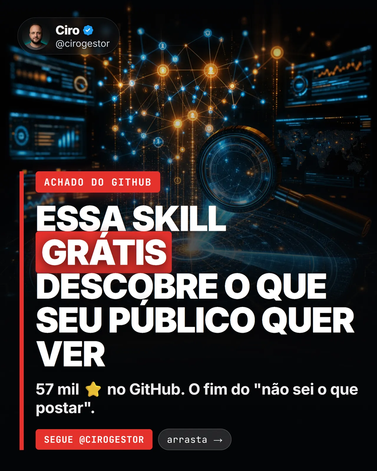 A skill que garimpa os últimos 30 dias e te devolve pauta pronta