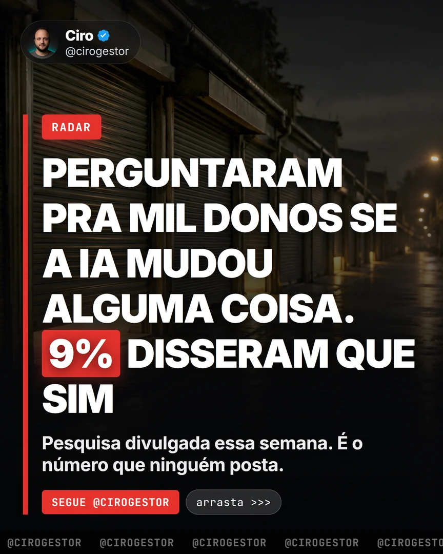 A folha de uma página que diz se a IA funcionou pra você