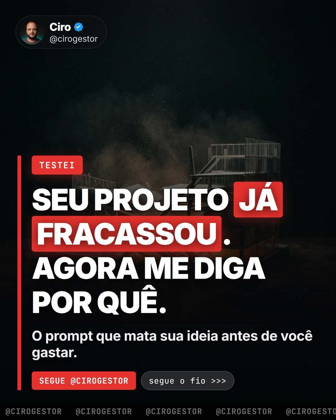 O Prompt do Pré-Morte: mate o projeto antes de gastar (Gary Klein, HBR 2007)