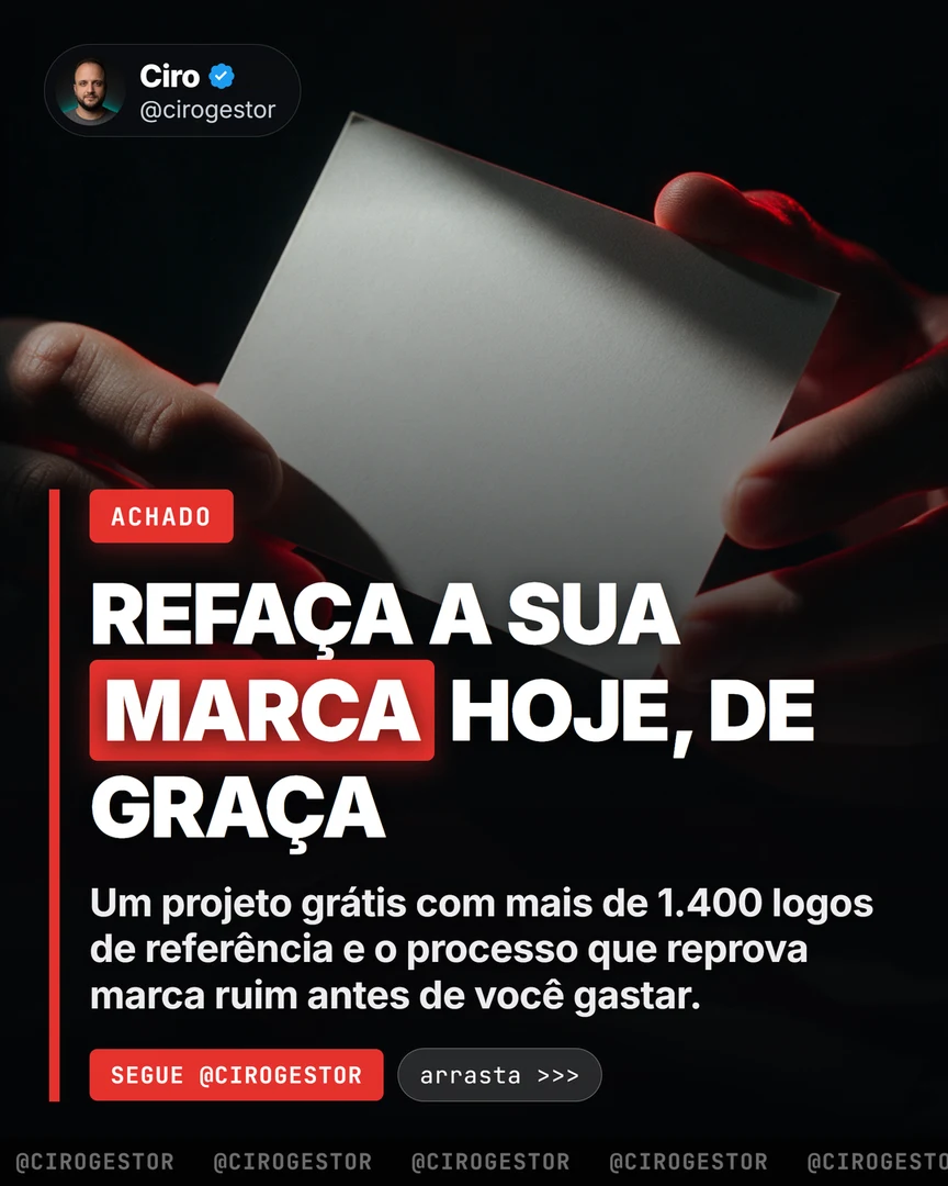 Refaça a sua marca de graça: o processo em 5 etapas e os 3 testes que reprovam logo ruim