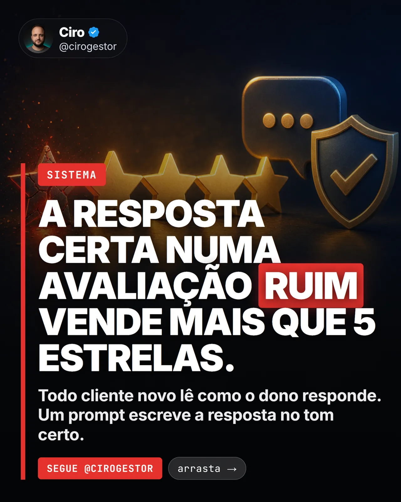 A resposta certa numa avaliação ruim vende mais que 5 estrelas