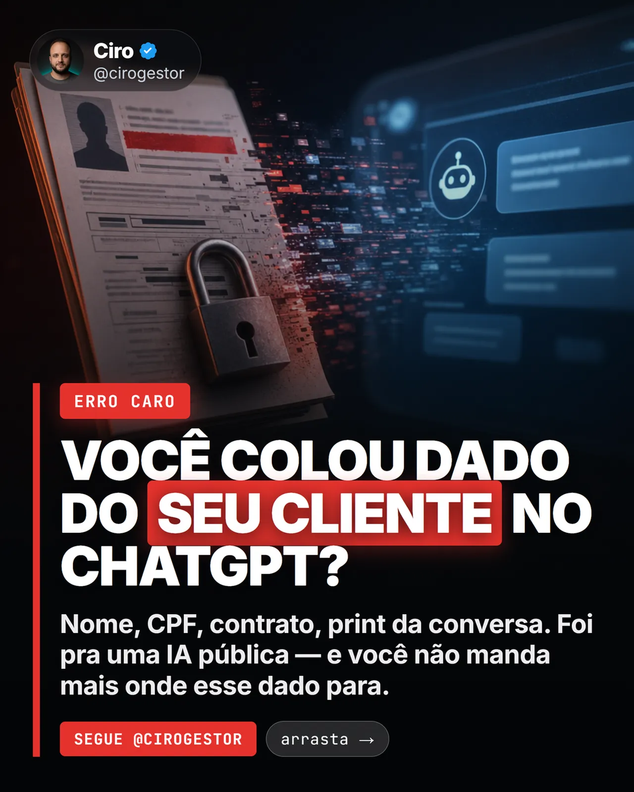 Sanitize os dados do cliente antes de jogar na IA