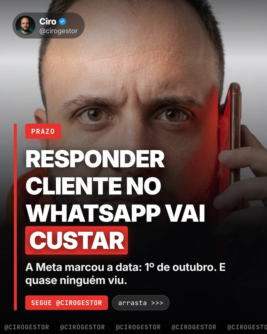 A conta do WhatsApp a partir de 1º de outubro: descubra se atinge você e quanto custa